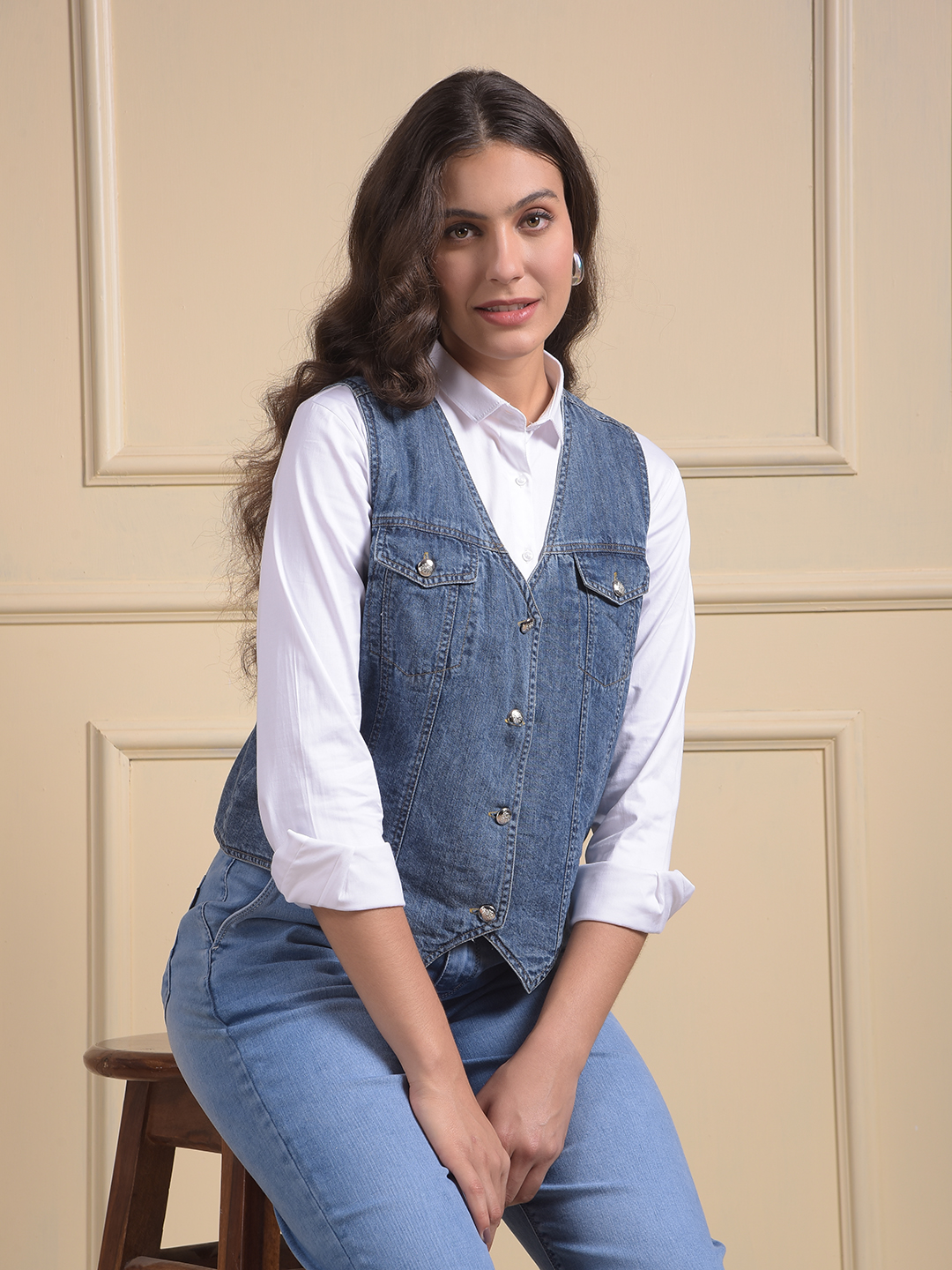 Numero Uno Women Solid Slim Fit Waistcoat